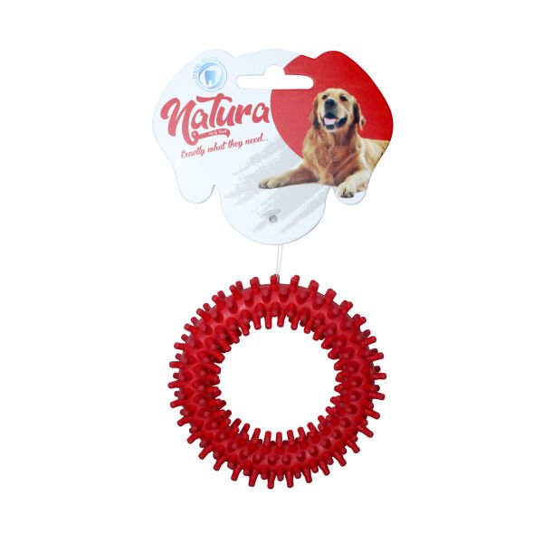 Natura Plastik Dikenli Halka  Köpek Oyuncak 10 Cm