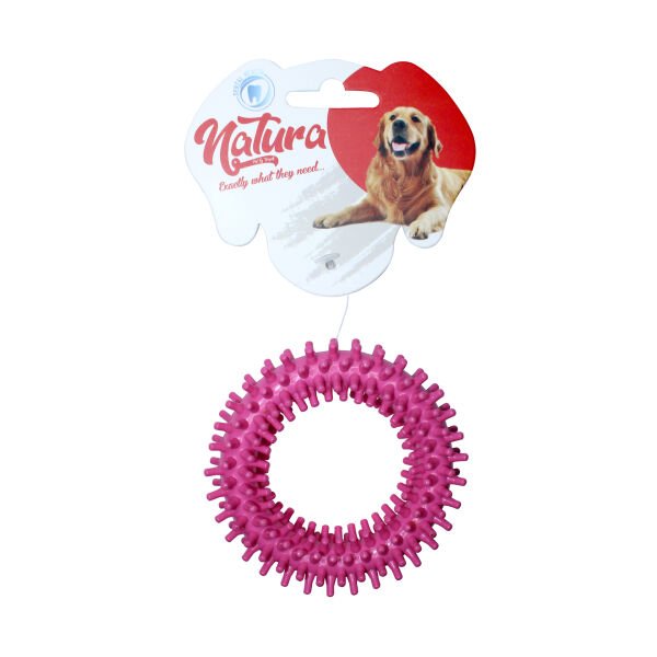 Natura Plastik Dikenli Halka  Köpek Oyuncak 10 Cm