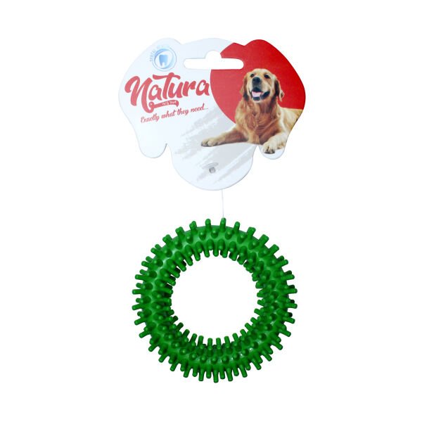 Natura Plastik Dikenli Halka  Köpek Oyuncak 10 Cm