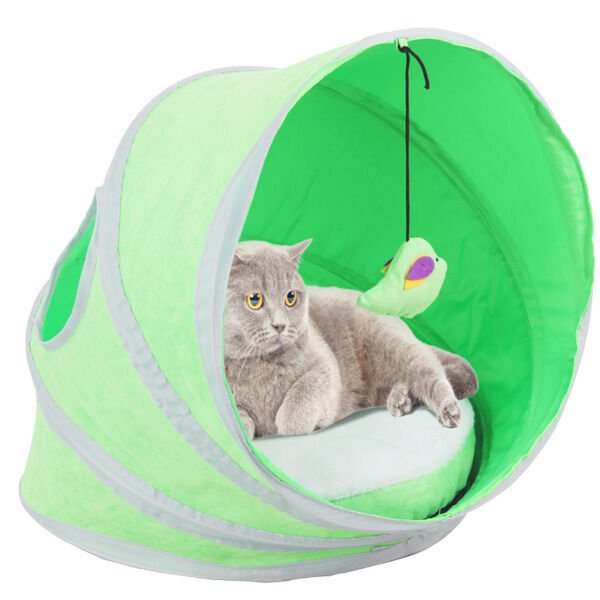 Pawise Yataklı Kedi Çadır Yuva 38 cm x 38 cm x 43 cm