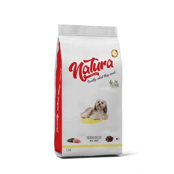 Natura LowGrain Mini Adult Dog Food with Chicken & Chia Seed 2,75kg