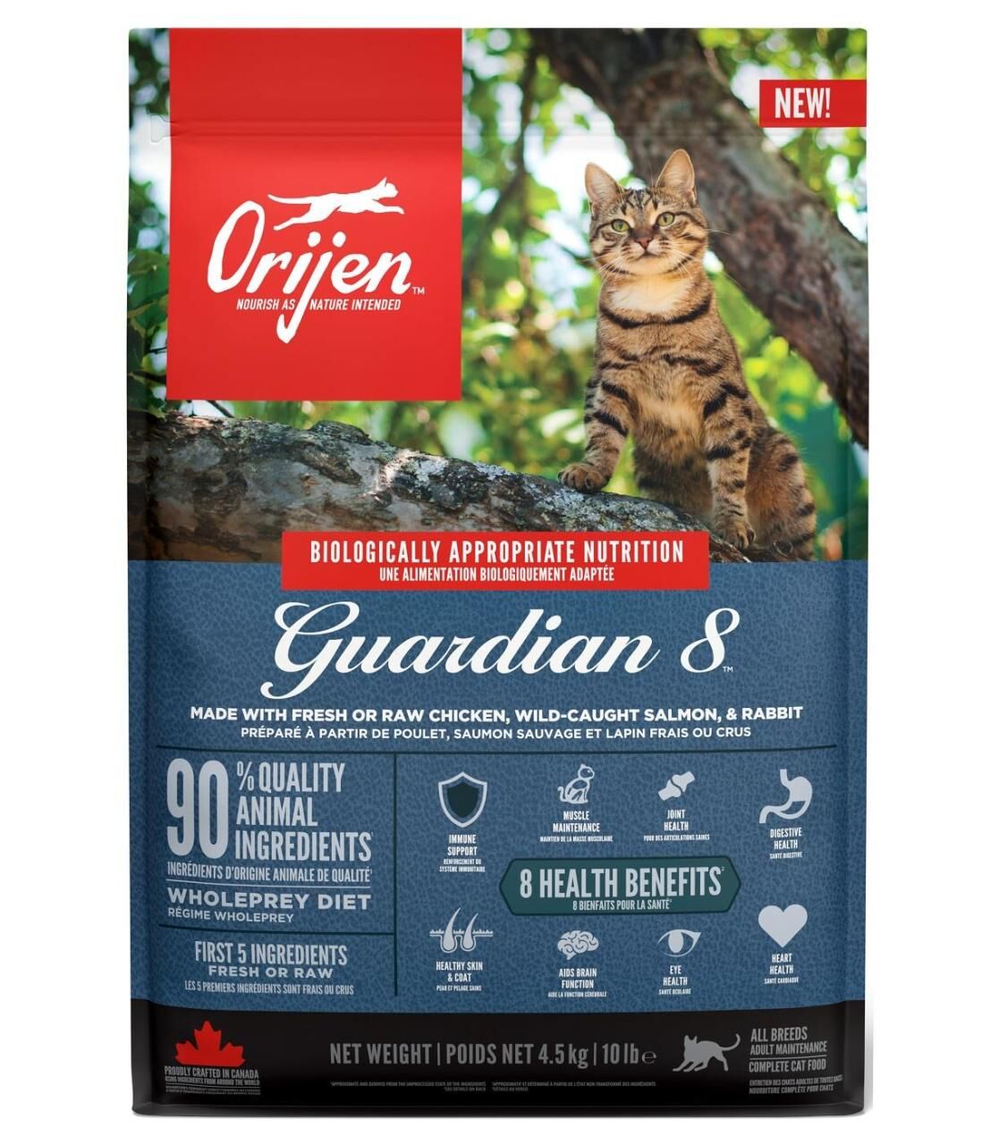 Orijen Guardian 8 Yetişkin Kedi Maması 4.5Kg