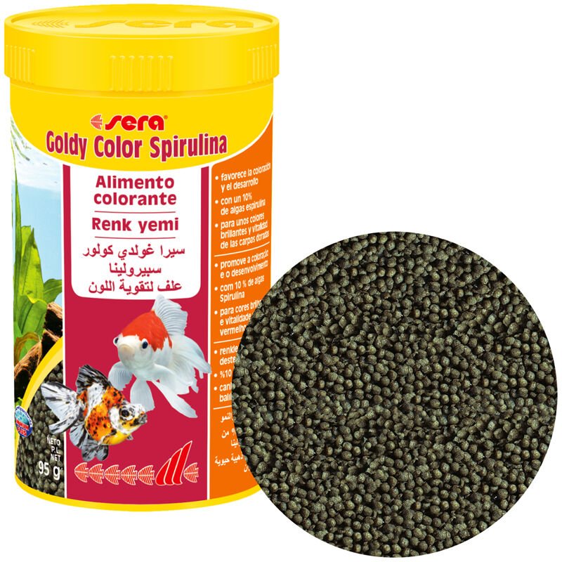 Sera Goldy Color Spriluna Japon  Balıkları için Renklendirici Yem 250 ml
