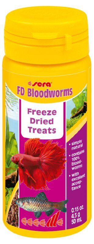Sera FD Rote Mückenlarven Kankurdu Süs Balıkları için Yem 50 Ml