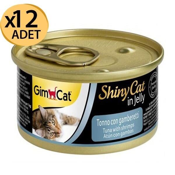 Gimcat Jelly Ton Balığı&Karidesli Konserve 70g x12