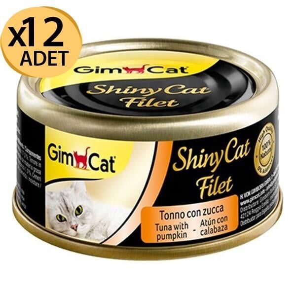 Gimcat Kıyılmış Ton Balığı&Kabak Konserve 70g x12 Adet