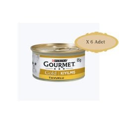 Gourmet Gold Kıyılmış Tavuklu Kedi Konserve 85Gr X 6 Adet