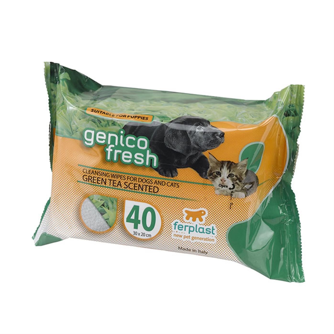 Genıco Fresh Kedi-Köpek Islak Mendil Yeşil Çay