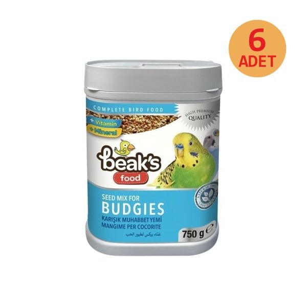 Beaks Muhabbet Kuşu Yemi 750 gr X 6 Adet