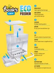 Beaks Eko Feeder Kuşlar için Akıllı Yemlik