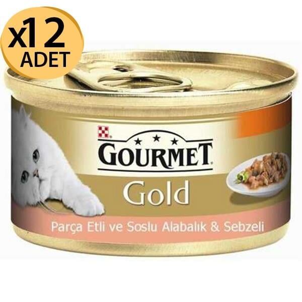 Gourmet Gold Alabalık&Sebze Konserve 85g 12 Adet