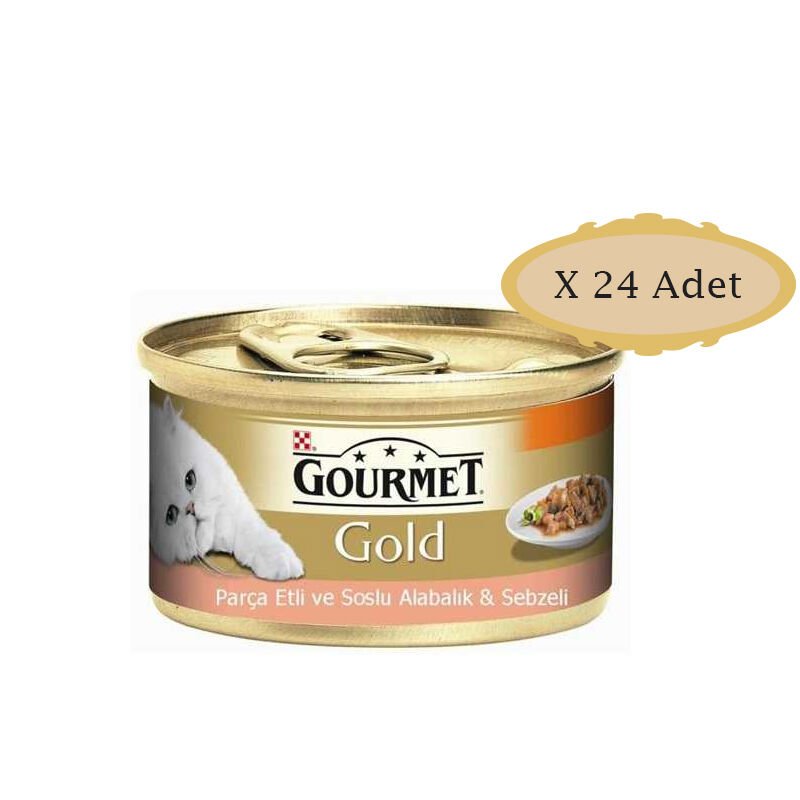 Gourmet Gold Alabalık ve Sebzeli Kedi Konservesi 85GR X 24 Adet