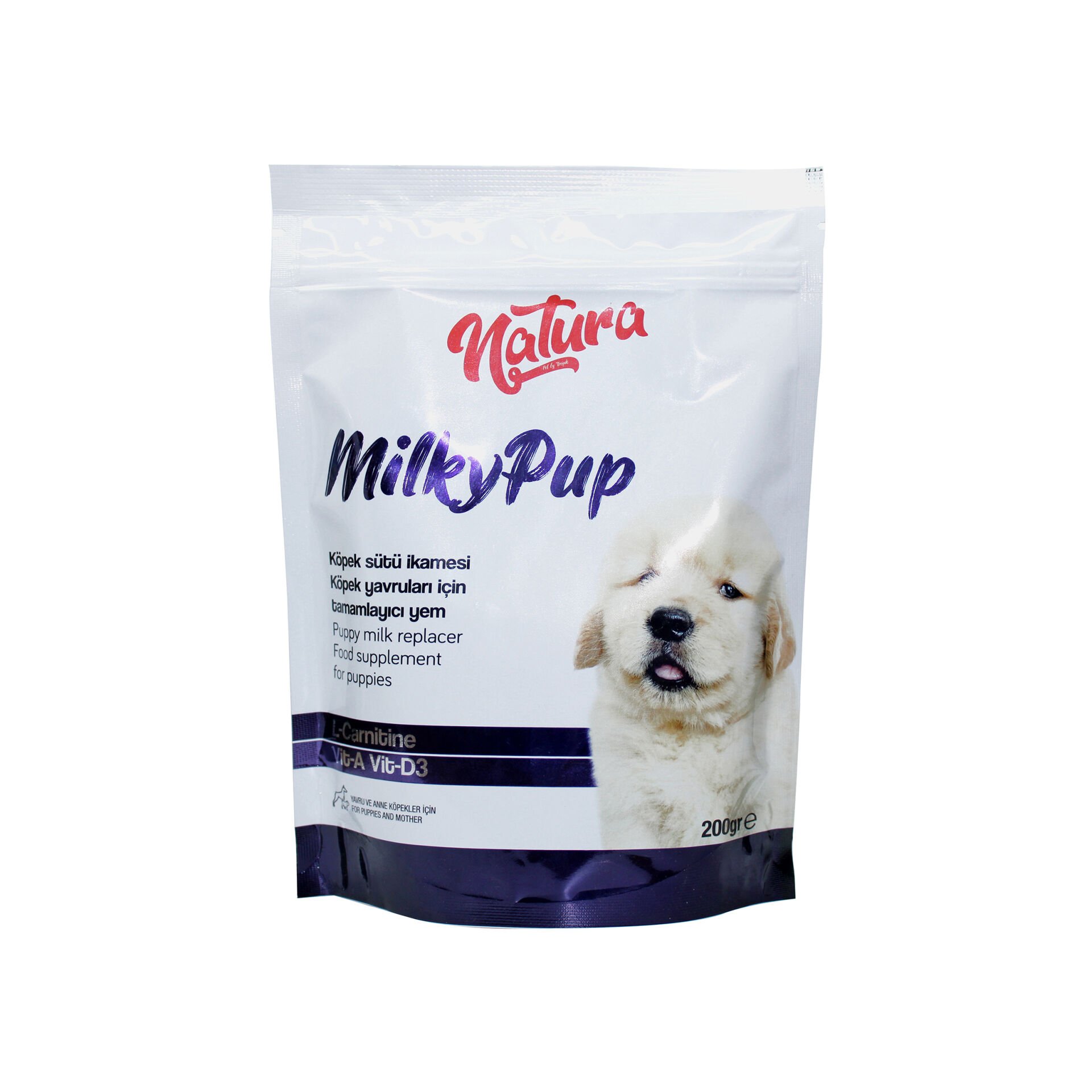 Natura MilkyPup - Yavru Köpek Süt Tozu 200 Gr