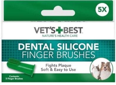 Vets Best  Vb Silikon Başlıklı Parmak Diş Fırçası