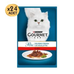 Gourmet Perle Sığır Etli Kedi Konserve 85g 24 Adet