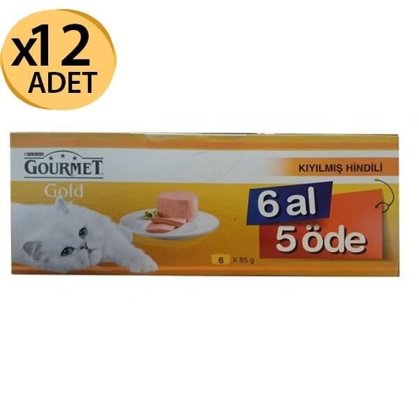 Gourmet Gold Kıyılmış Hindi 85g 6Al 5Öde 4 Paket