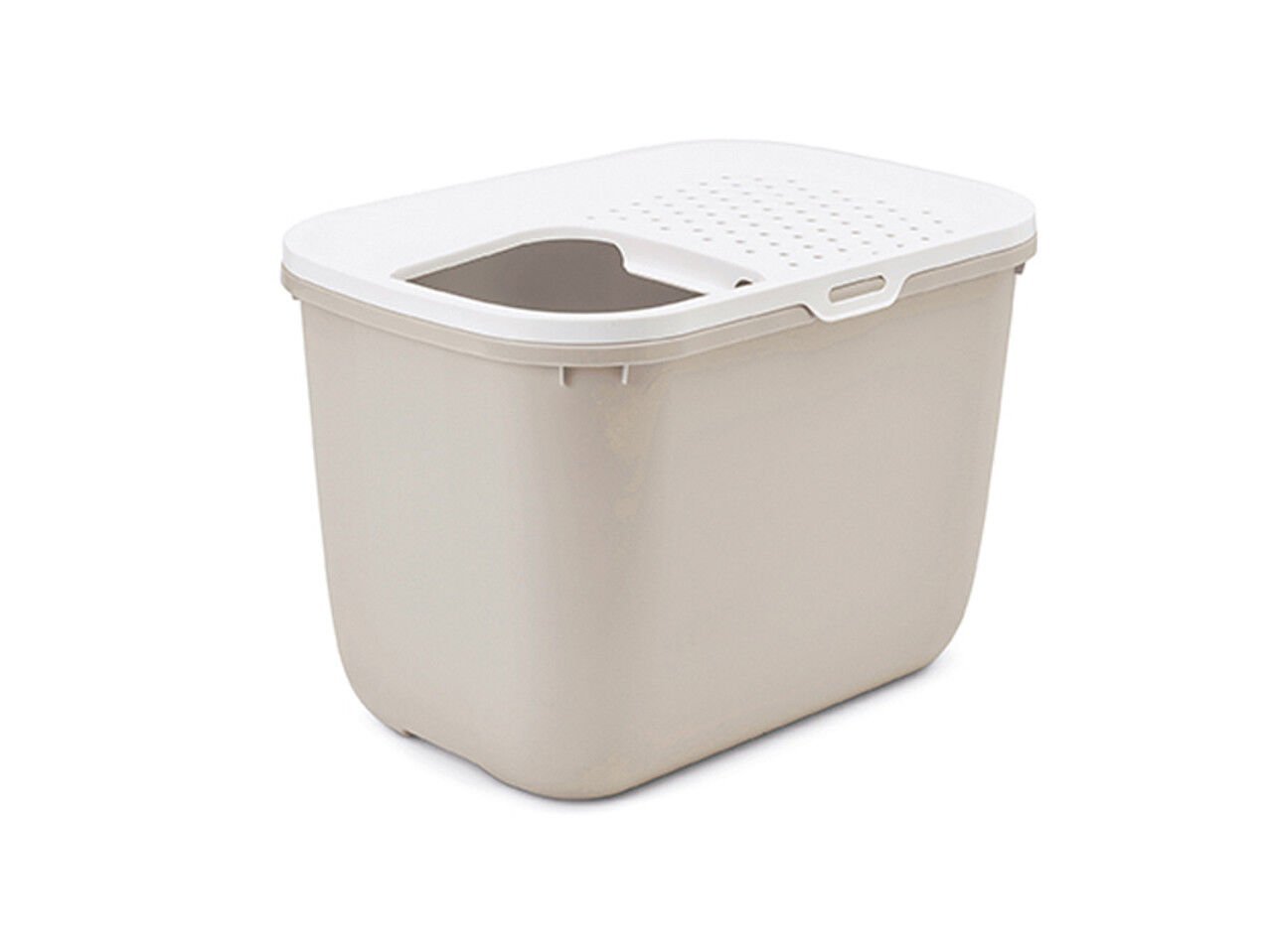 Savic Hop In Giant üstten girişli kedi tuvaleti - mocha